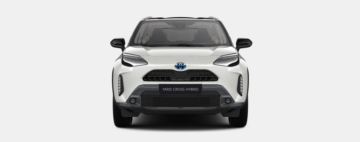 Toyota Yaris Cross bitono blanco perlado adventure Renting Finders delantera