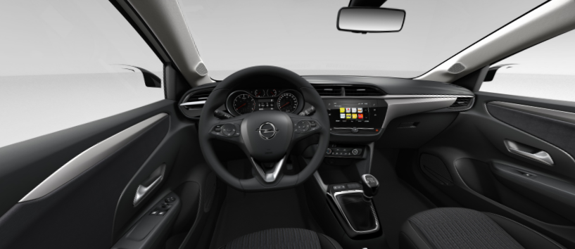 Renting Opel Corsa interior