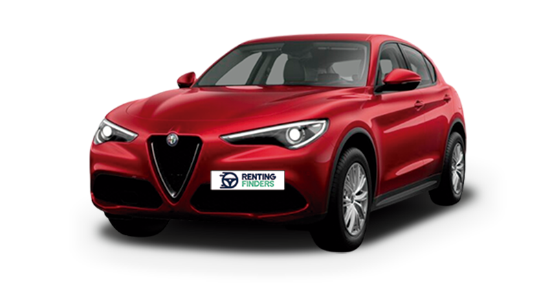 Renting Alfa Romeo Stelvio Super SUV Automático Rojo Sólido Renting Finders