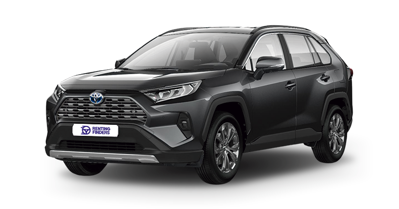 Renting Toyota RAV4 Advance SUV Híbrido Gasolina Automático Etiqueta ECO Gris Grafito Renting Finders