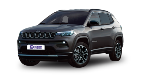 Renting Jeep Compass limited color gris