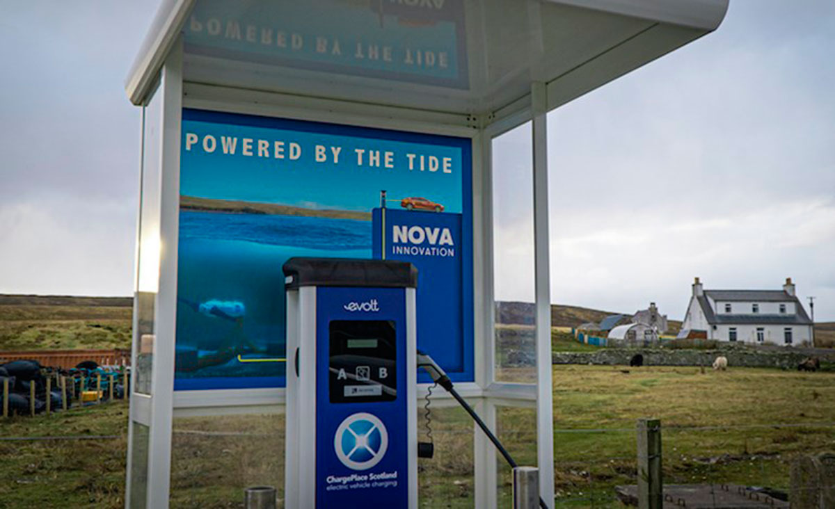 Los coches eléctricos pueden cargarse gracias a las mareas en Escocia