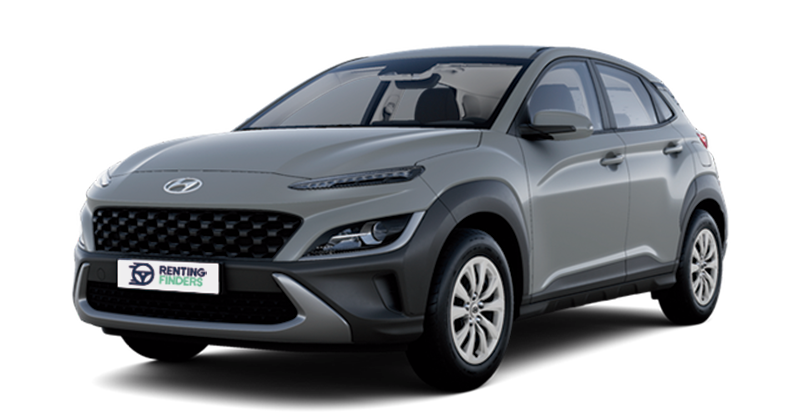 Renting Hyundai Kona Klass gray