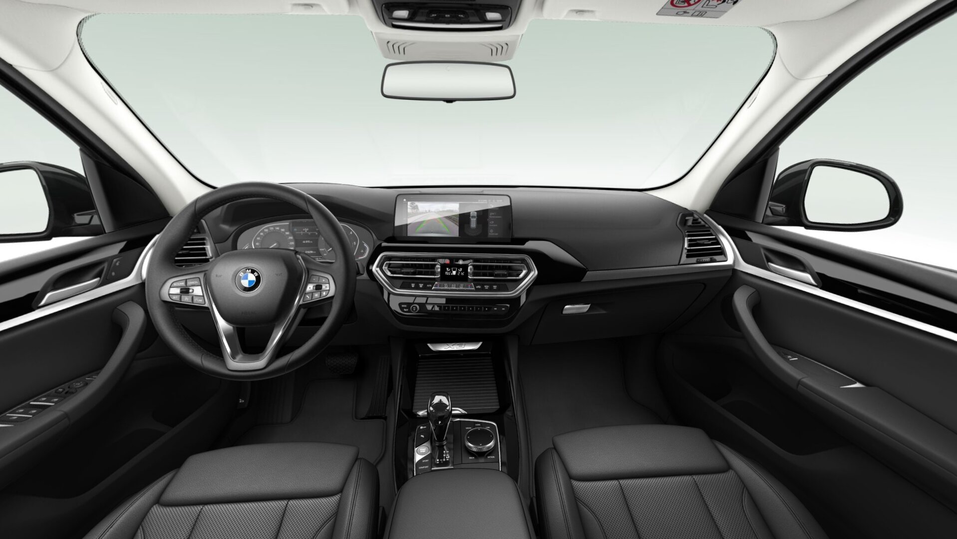 BMW X3 x-Drive 30e Renting Finders shwarz sensatec Renting Finders salpicadero