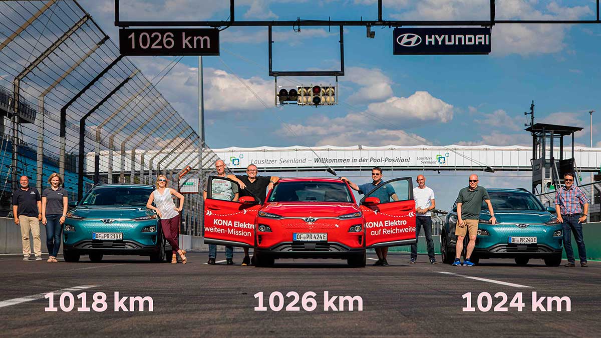 Récord de autonomía eléctrica: Hyundai Kona