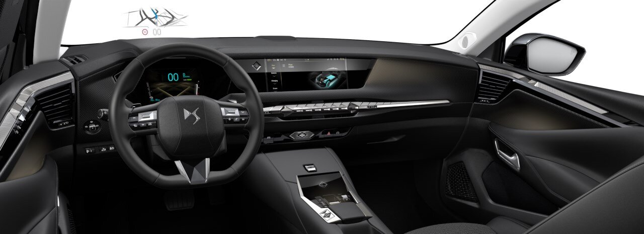 Renting Finders DS 4 E-Tense Trocadero Automático PHEV SUV Gris Oscuro Interior
