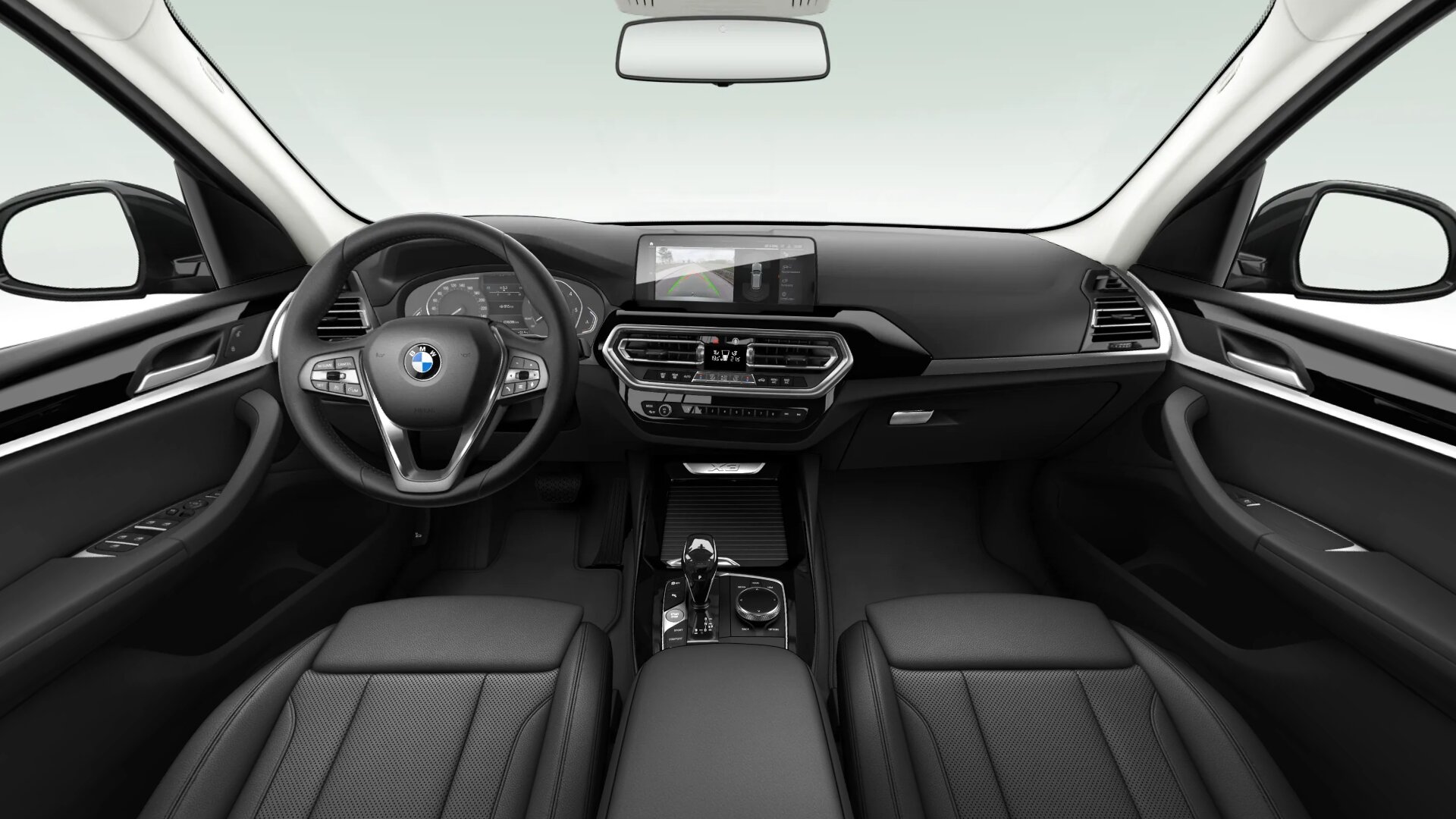 Renting Finders BMW X3 xDrive 20d xLine Schwarz SUV Automático MHEV Interior