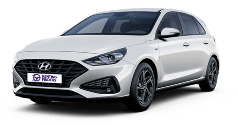 Renting Hyundai i30 Klass porlar white