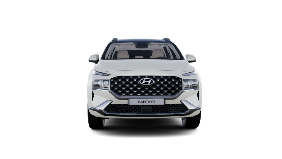 Renting Hyundai Santa Fe Style DCT White Cream SUV Automático Renting Finders