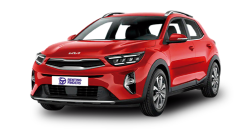 Renting Kia Stonic Drive Signal Red SUV MHEV Renting Finders