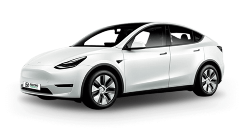 Renting Tesla Model Y Gran Autonomia AWD Blanco Multicapa Sedán SUV Automático Eléctrico Etiqueta 0 Renting Finders