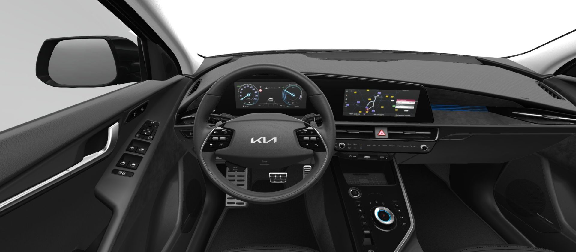 Renting Kia Niro Drive HEV Clear White Model Year 2023 SUV Automático Híbrido ECO Renting Finders Interior