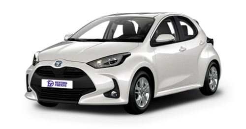 Renting Toyota Yaris Business Plus Blanco Compacto Híbrido Automático Etiqueta ECO Renting Finders