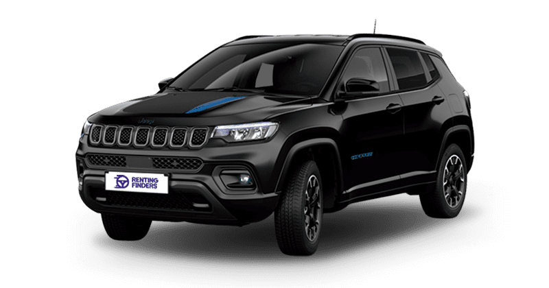 Renting Jeep Compass 4Xe PHEV Trailhawk SUV Automático Híbrido-Enchufable 4x4 Negro Sólido Renting Finders