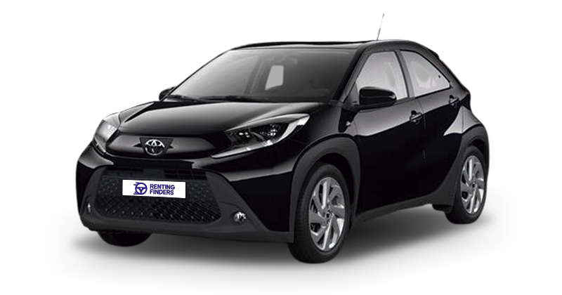 Renting Toyota Aygo X Cross Play Compacto Crossover Automático Negro Azabache Renting Finders