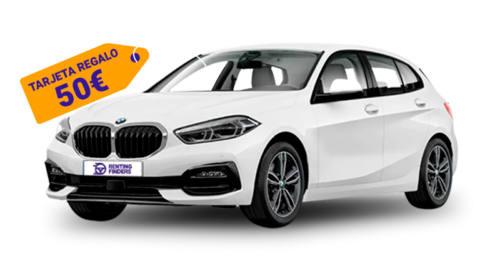 Renting BMW Serie 1 Sport 118d Alpineweiss Compacto Automático Renting Finders Tarjeta Regalo 50€ Promo