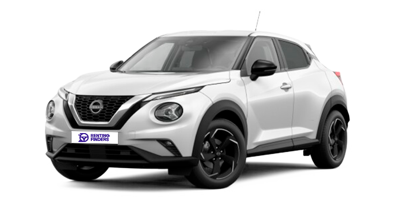 Renting Nissan Juke N-Connecta Sapporo White SUV Híbrido Etiqueta ECO Renting Finders