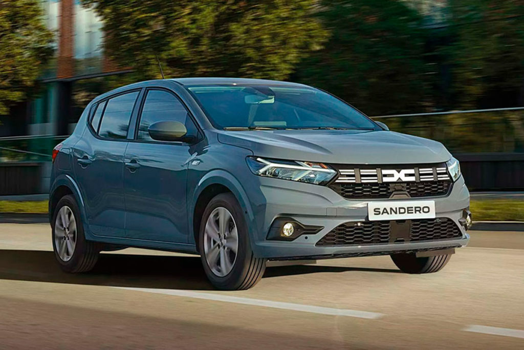 Dacia Sandero: mejores coches familiares de renting