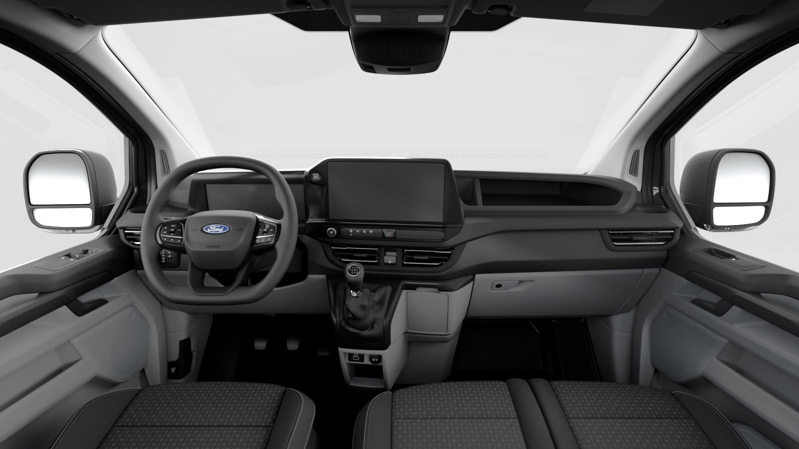 Renting Ford Transit Custom Trend Furgoneta Blanco Interior
