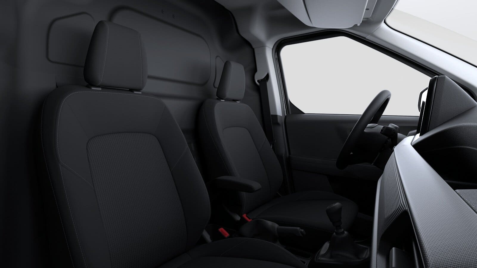 Renting Nueva Ford Transit Courier Van Model Year 2024 Blanco Sólido Furgoneta Industrial Manual Asientos