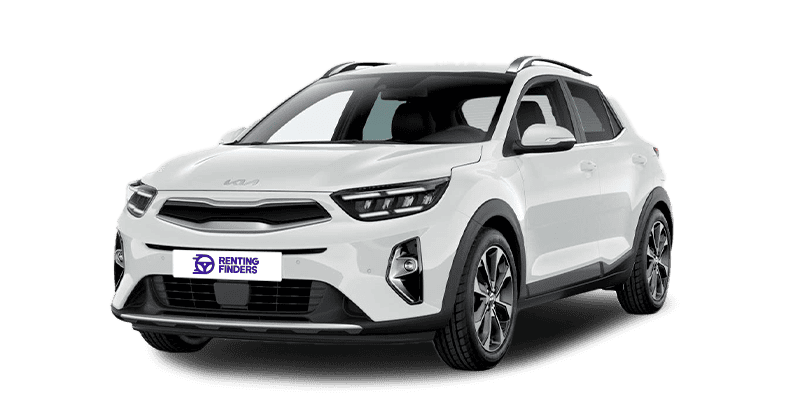 Renting Kia Stonic Drive MHEV Clear White B-SUV Micro-Híbrido Gasolina Manual Etiqueta ECO Renting Finders