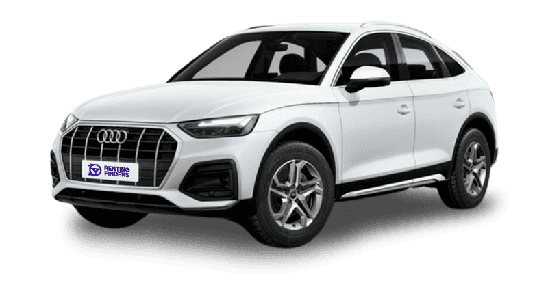 Renting Audi Q5 Sportback S Tronic Advanced Blanco SUV Coupé Automático Mild-Hybrid Diésel Etiqueta ECO Renting Finders