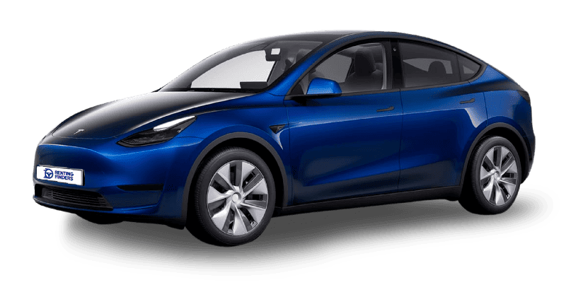 Renting Finders Tesla Model Y Azul Oscuro Metalizado Etiqueta 0 Eléctrico Renting