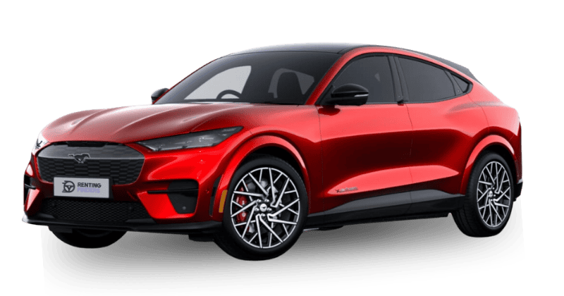 Renting Ford Mustang Mach-E GT Red Suv Eléctrico Etiqueta 0 Renting Finders