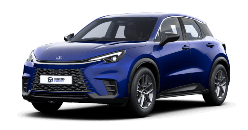 Renting Lexus LBX Azul Menorca Híbrido Etiqueta ECO SUV Renting Finders