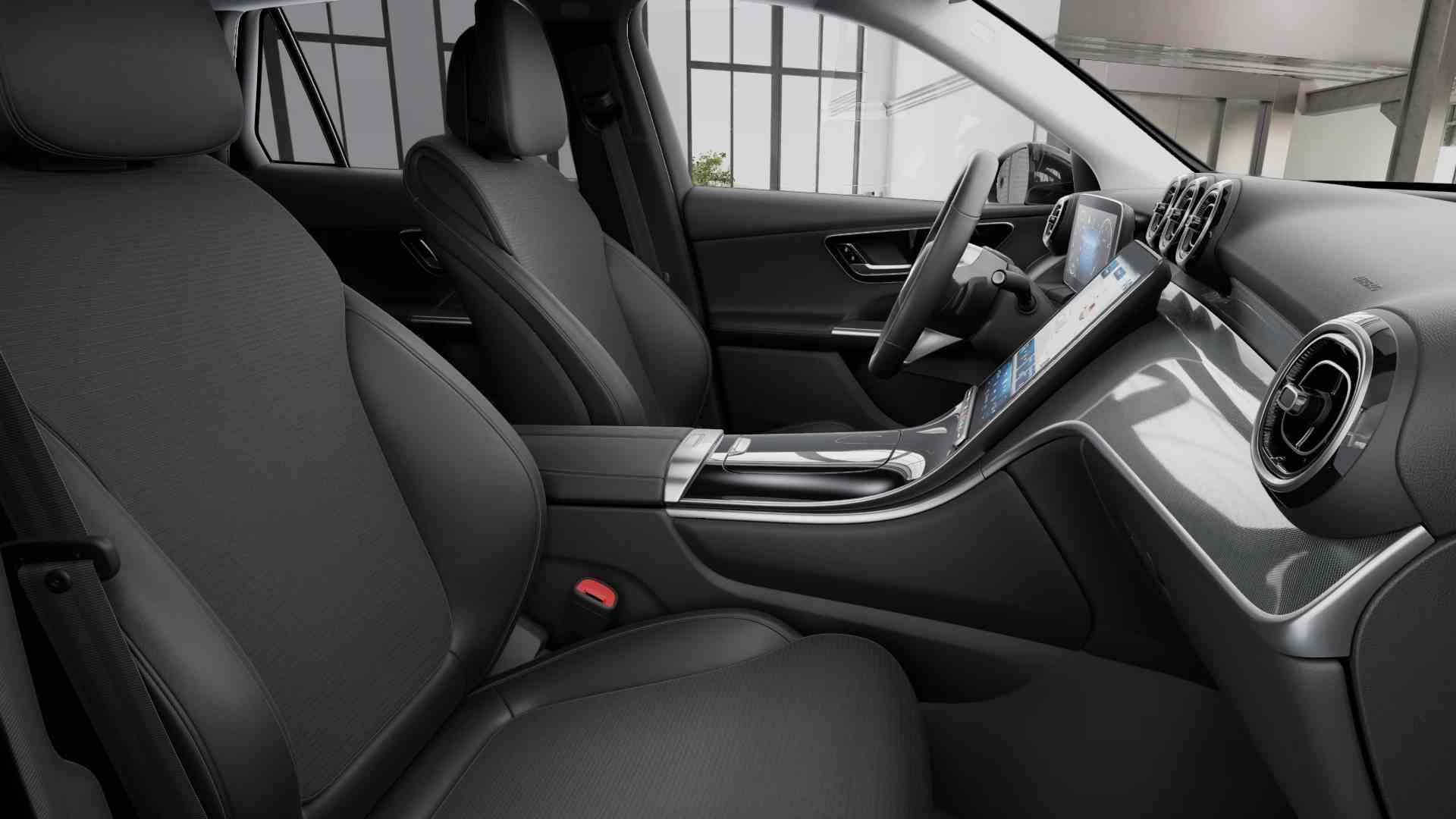 Renting Mercedes Benz GLC 200 Micro-Híbrido Diésel SUV Azul Espectra Etiqueta ECO Renting Finders Asientos