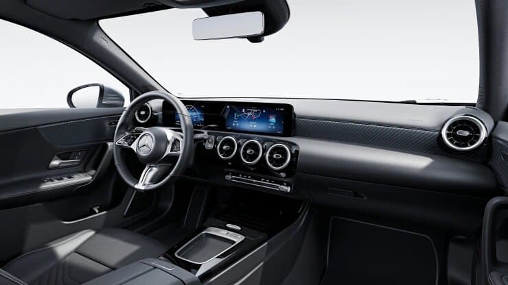 Renting Mercedes Benz Clase A 180d Compacto Diésel 5 Plazas Gris Montaña Renting Finders Interior