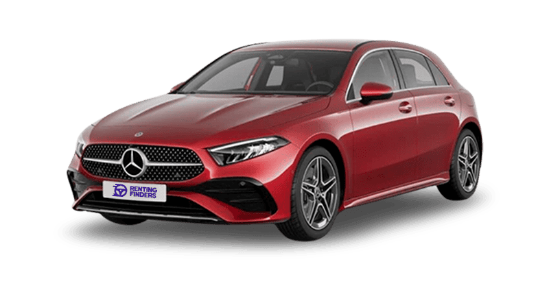 Renting Mercedes Benz Clase A 250e Manufaktur Rojo Patagonia Metalizado Compacto Híbrido Renting Finders