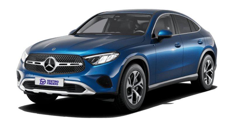 Renting Mercedes Benz GLC Coupé 300 de 4MATIC Azul Espectra SUV Renting Finders