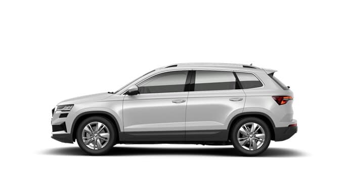 Renting Skoda Karoq Selection TSI SUV Blanco Luna 5 Plazas Gasolina