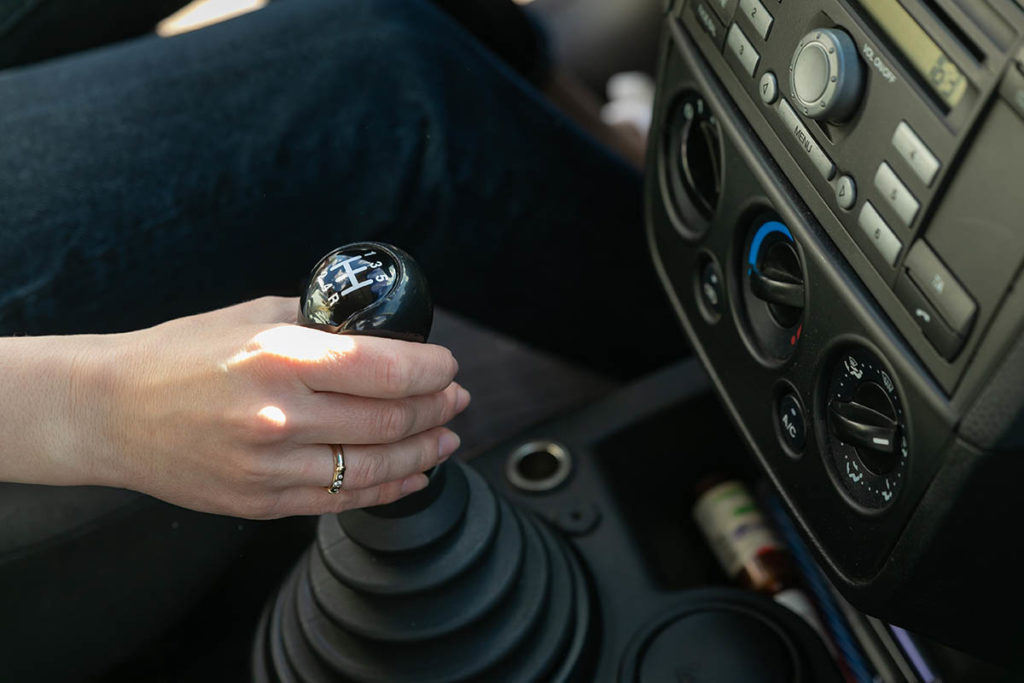 Cambio manual del coche