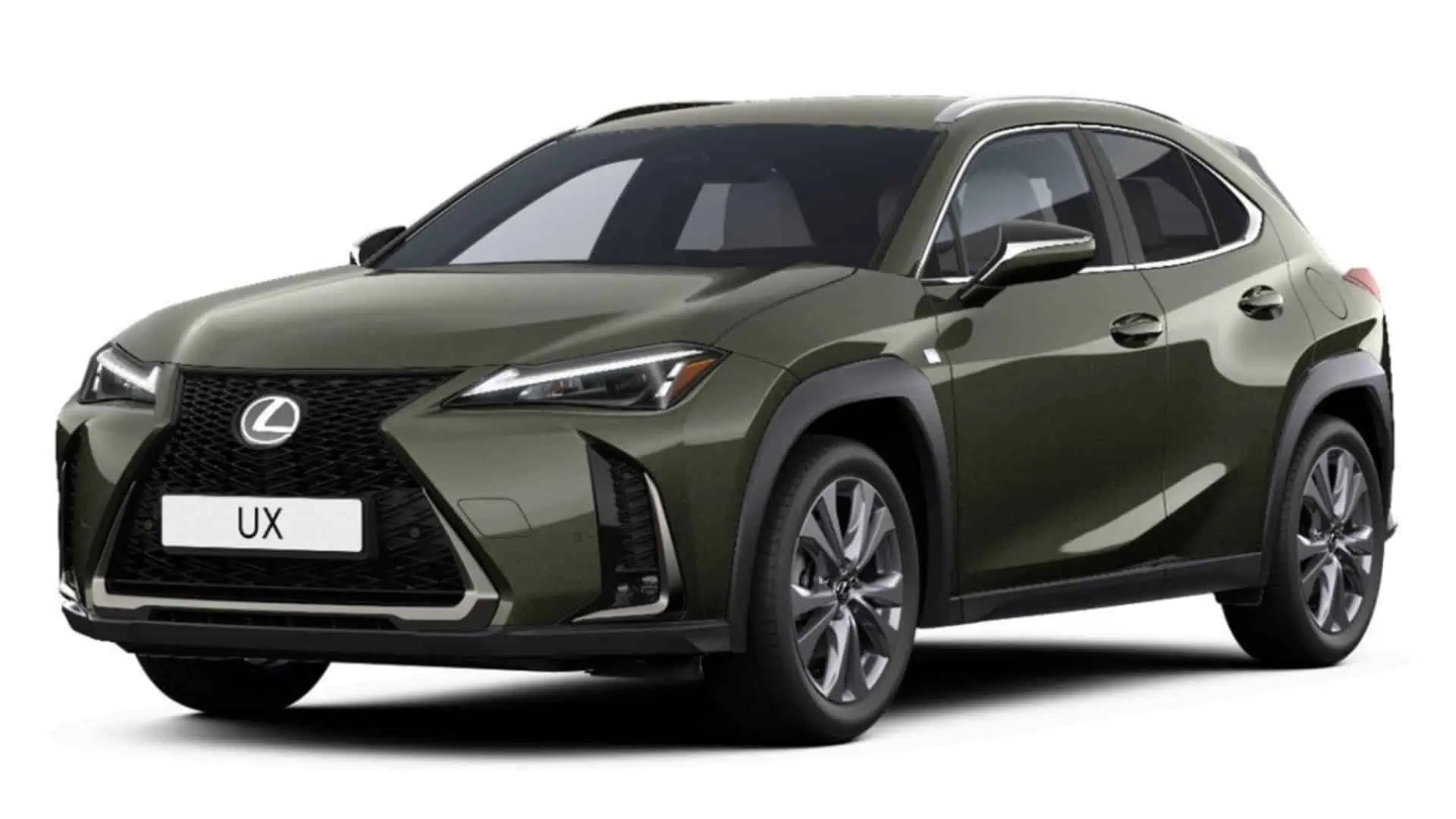Renting Lexus UX F Sport Legend Verde Oliva SUV Automático Híbrido Etiqueta ECO