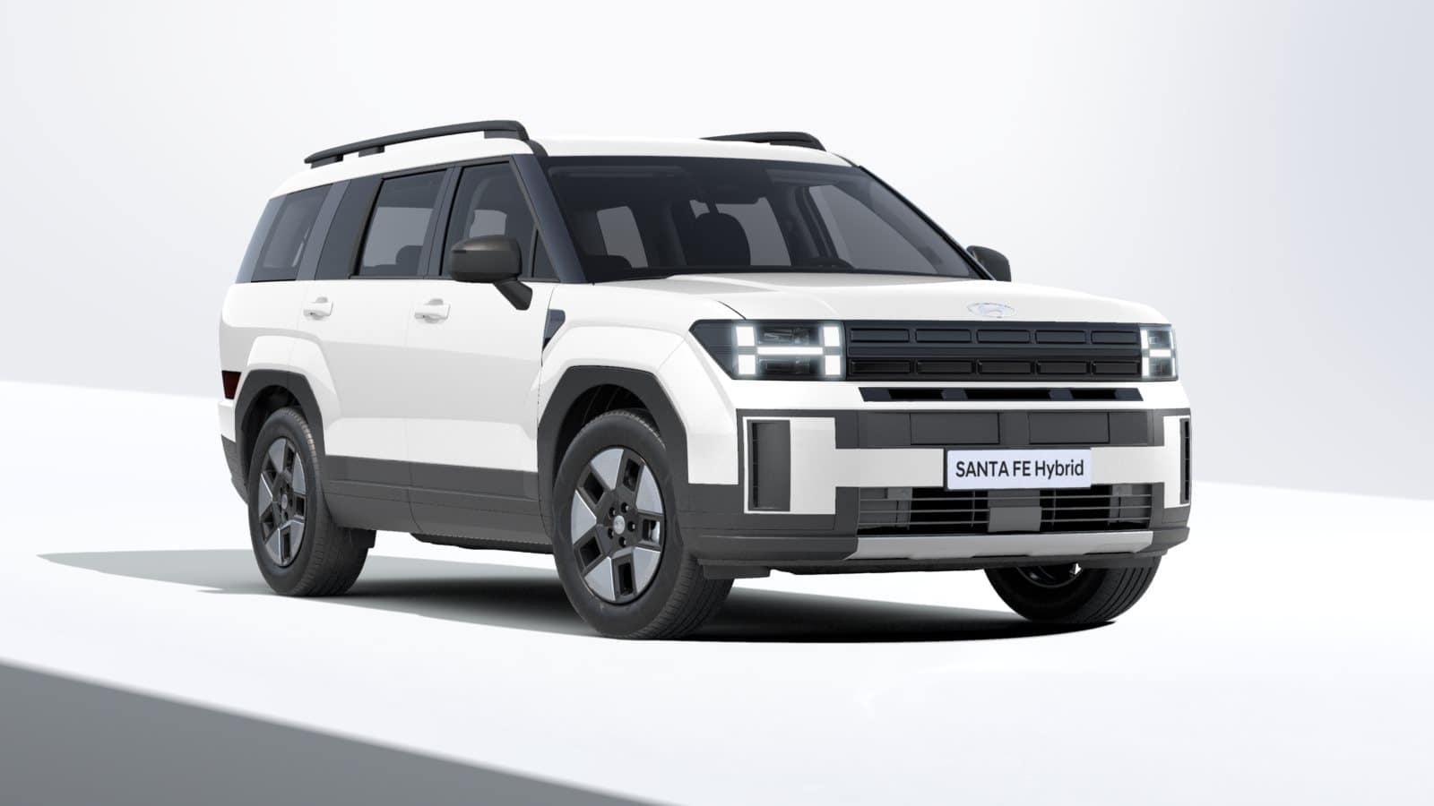 Renting New Hyundai Santa Fe Maxx SUV 7 Plazas PHEV Etiqueta 0 Blanco