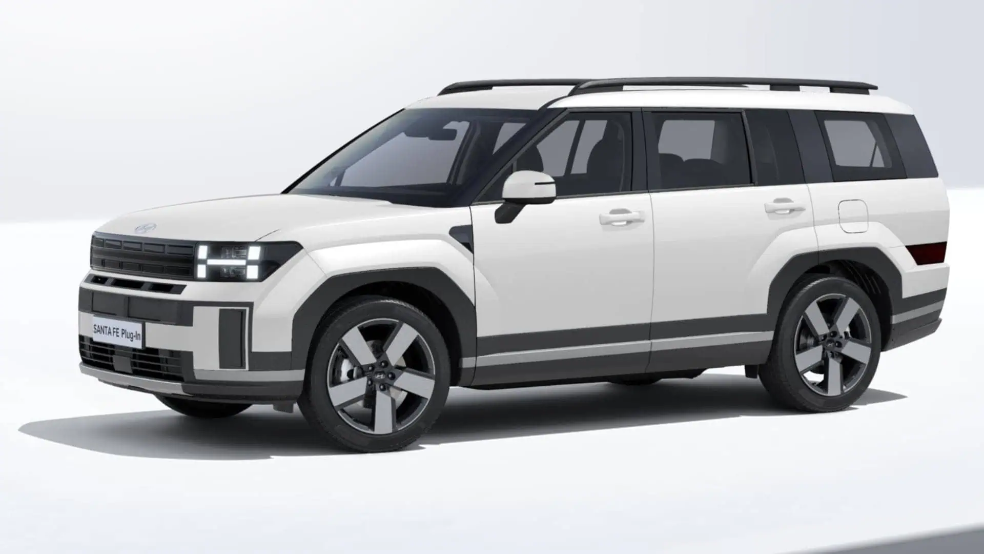 Renting New Hyundai Santa Fe Maxx SUV 7 Plazas PHEV Etiqueta 0 Blanco