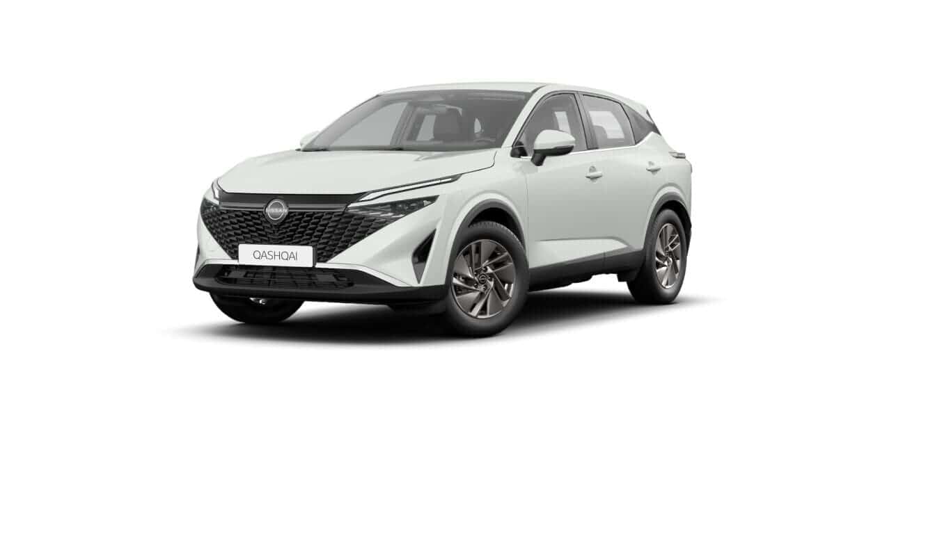 Renting New Nissan Qashqai MHEV Acenta SUV Micro Híbrido Etiqueta ECO Manual Kori White Renting Finders