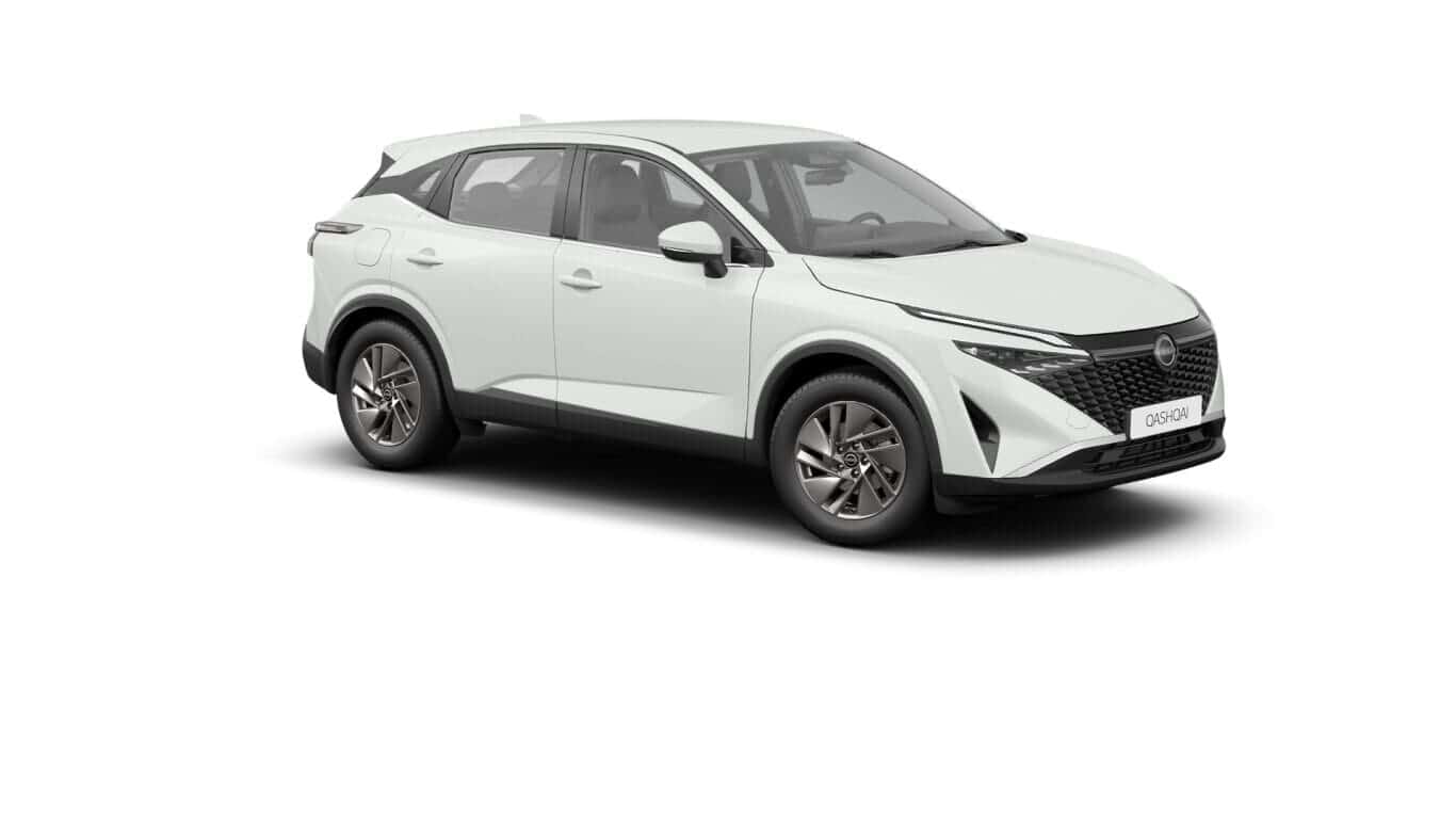 Renting New Nissan Qashqai MHEV Acenta SUV Micro Híbrido Etiqueta ECO Manual Kori White Renting Finders