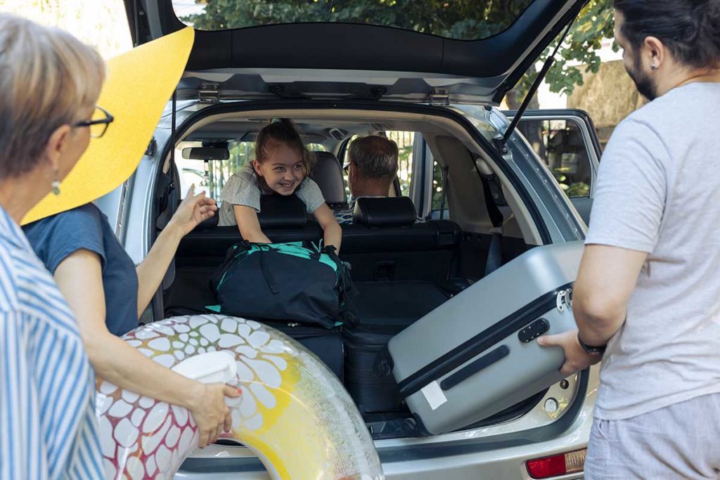 Maletero grande, indispensable para viajar en coche con niños