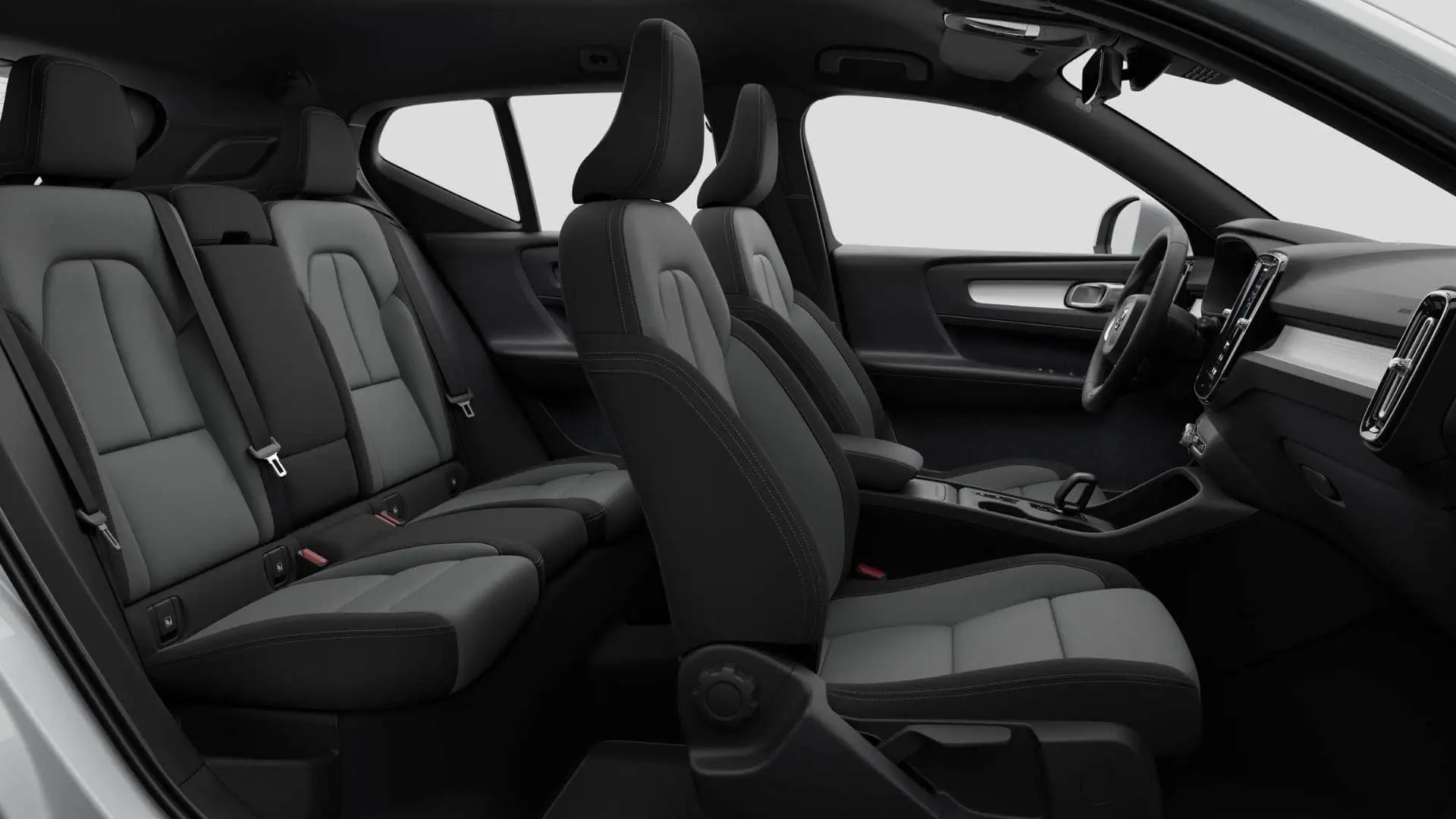 Renting Volvo XC40 Core Crystal White SUV Automático MHEV Micro-Híbrido Etiqueta ECO Interior