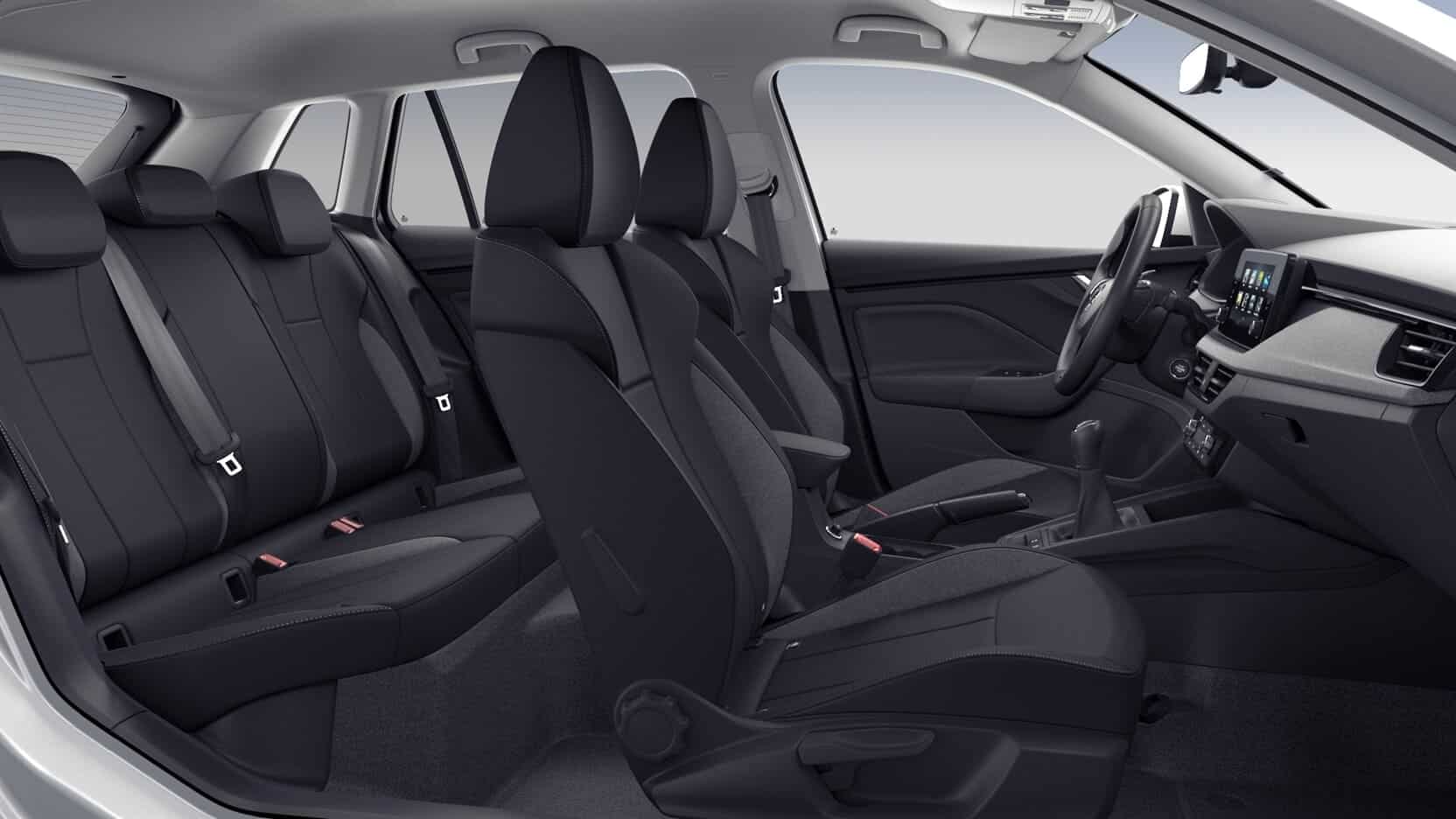 Renting Skoda Kamiq Selection SUV Automático Gasolina Blanco Candy Pintura Uniforme Renting Finders Asientos