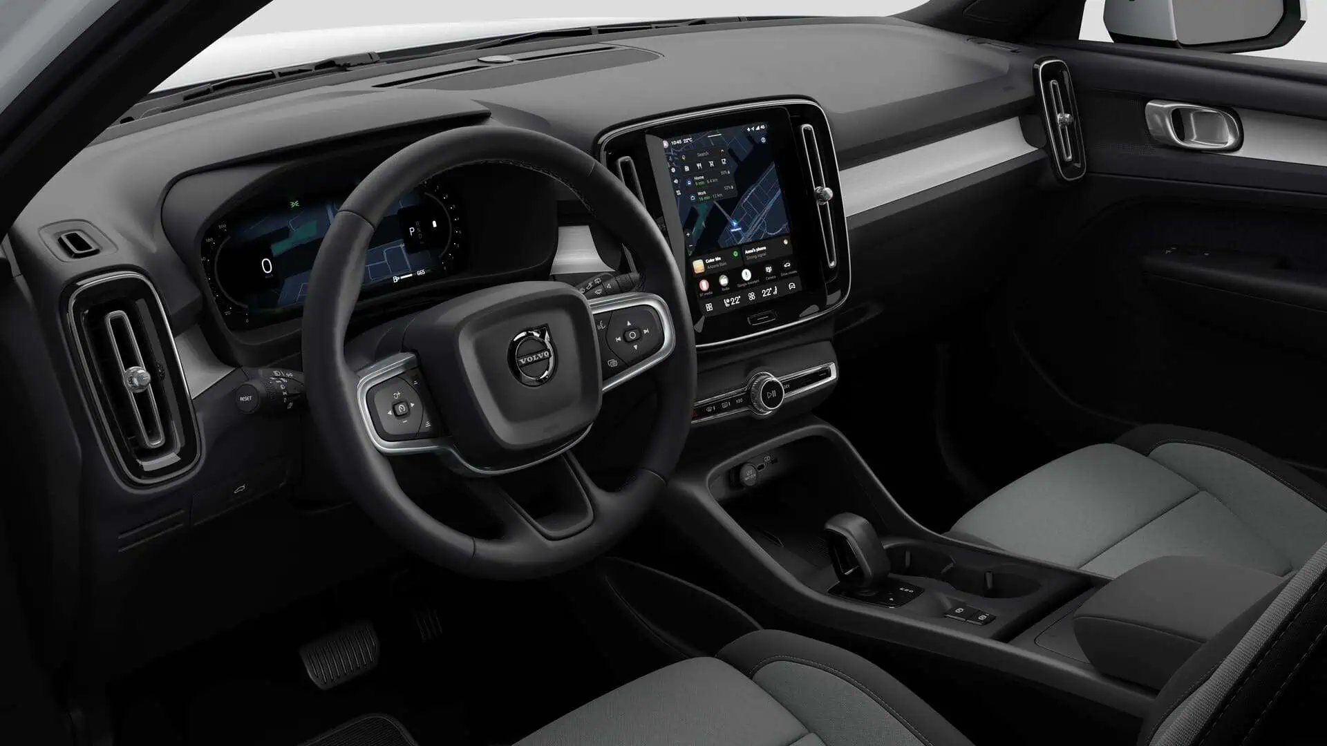 Renting Volvo XC40 Core Crystal White SUV Automático MHEV Micro-Híbrido Etiqueta ECO Interior