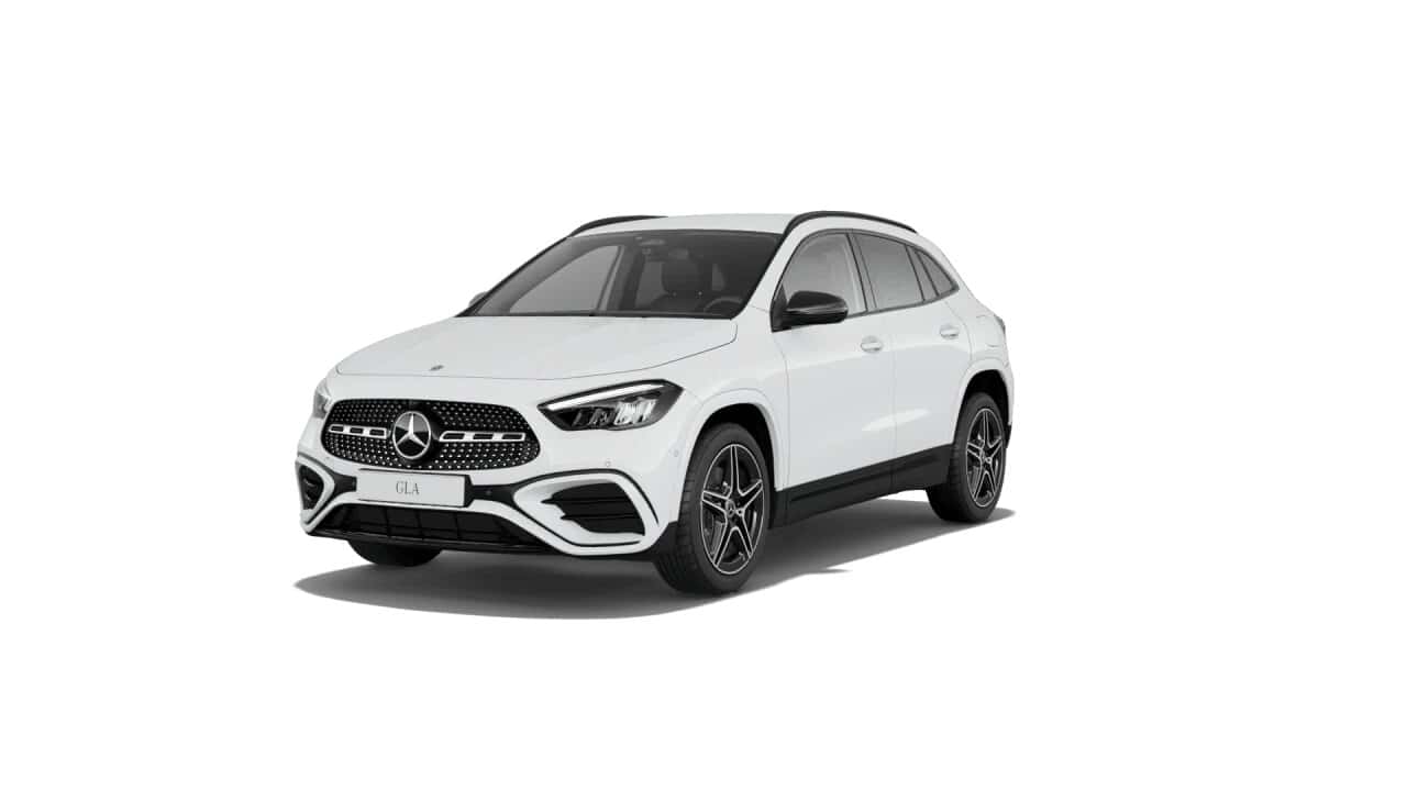 Renting Mercedes Benz GLA 200d AMG Paquete Night Blanco Polar SUV Automático