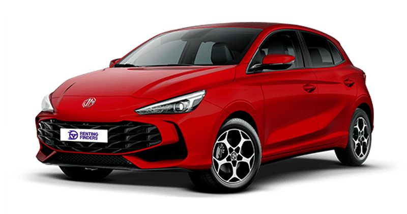 Renting MG 3 Comfort Híbrido Diamond Red Etiqueta ECO Compacto Renting Finders