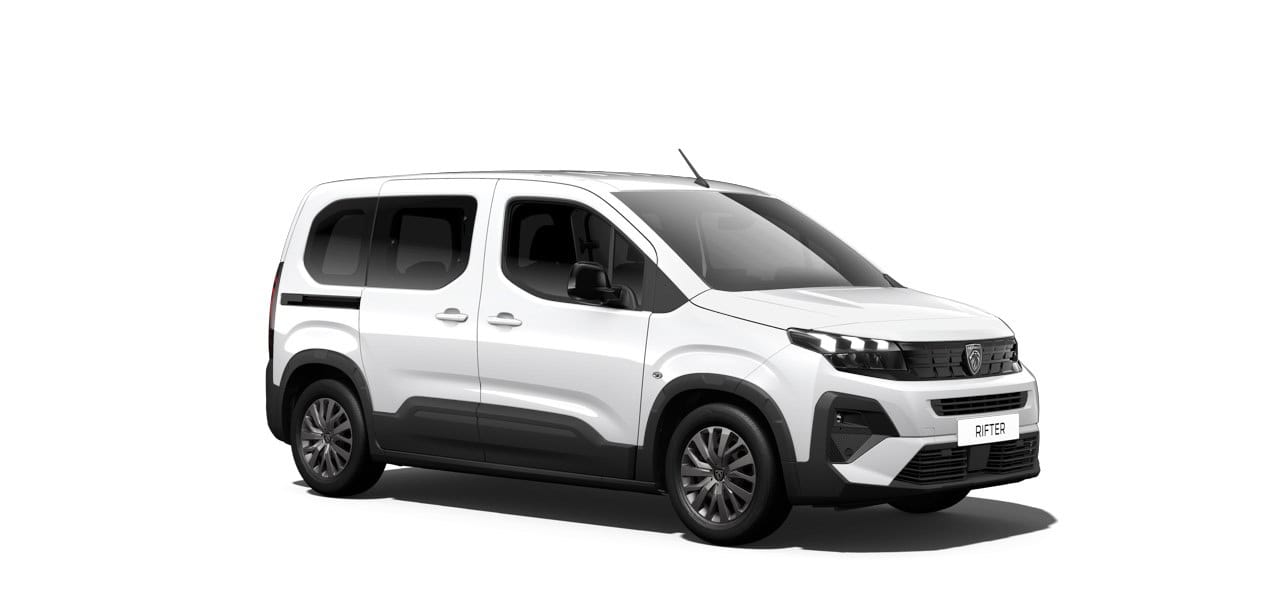 Renting New Peugeot Rifter Standard Furgoneta 5 Plazas Blanco Banquisen