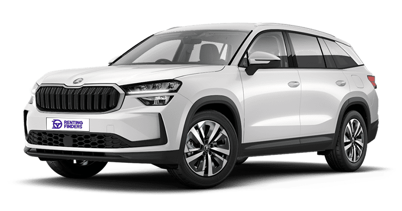 Renting New Skoda Kodiaq Blanco Luna SUV 7 Plazas Automático Diésel Renting Finders