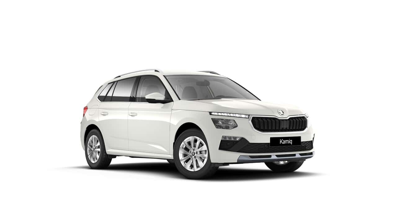 Renting Skoda Kamiq Selection SUV Automático Gasolina Blanco Candy Pintura Uniforme Renting Finders