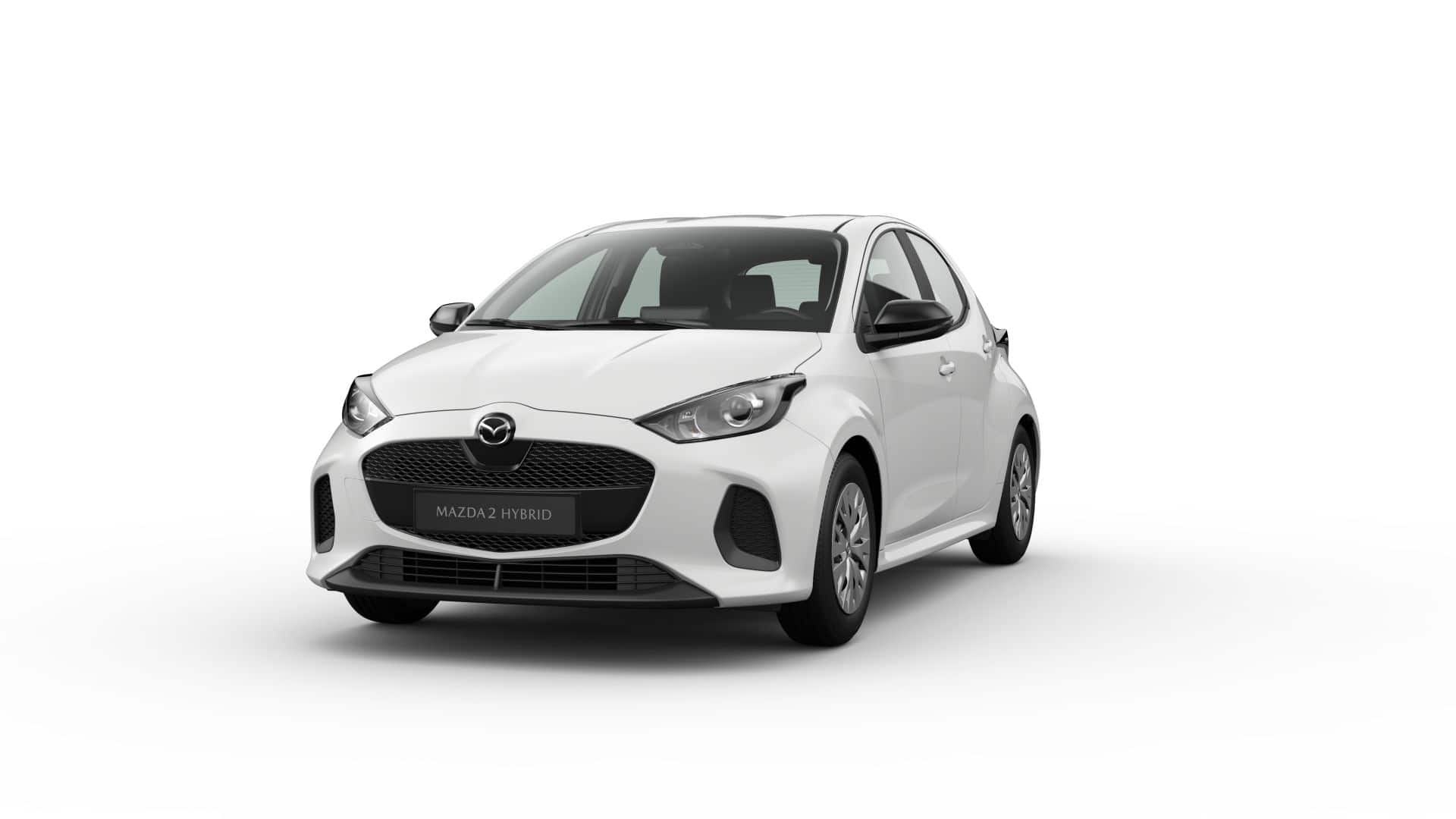 Renting Mazda 2 Hybrid Prime Line Artic White Compacto Híbrido CVT Automático Etiqueta ECO